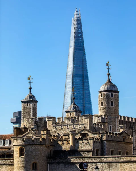 London Storbritannien Mars 2022 Utsikt Över Skärvan Med Tower London — Stockfoto