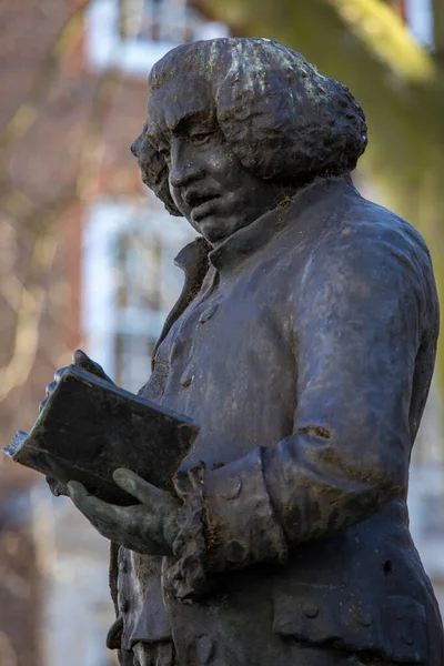 Κοντινό Πλάνο Του Αγάλματος Του Samuel Johnson Που Βρίσκεται Στο — Φωτογραφία Αρχείου