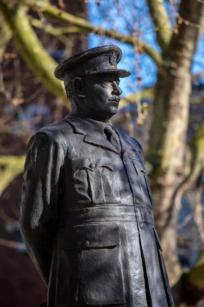 London March 17Th 2022 Statue Former Marshal Royal Air Force — Stock Photo, Image