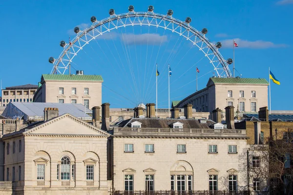 London March 17Th 2022 London Eye Viewed Horse Guards Parade — Stock fotografie