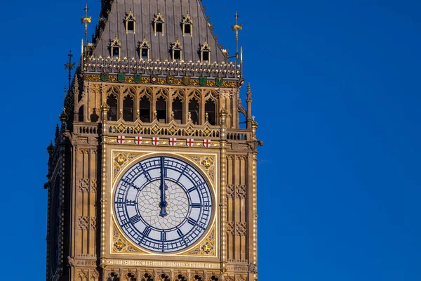 Splendida Recentemente Rinnovata Torre Elizabeth Delle Camere Del Parlamento Westminster — Foto Stock