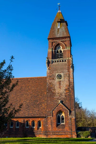Uma Vista Igreja São João Evangelista Aldeia Ford End Essex — Fotografia de Stock