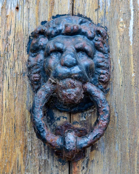 Close Old Door Knocker — Photo