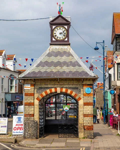 Sheringham Großbritannien Mai 2022 Uhrturm Der Küstenstadt Sheringham Norfolk Großbritannien — Stockfoto