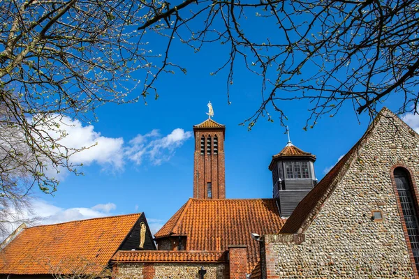 Uitzicht Vanaf Het Terrein Van Shrine Our Lady Walsingham Norfolk — Stockfoto