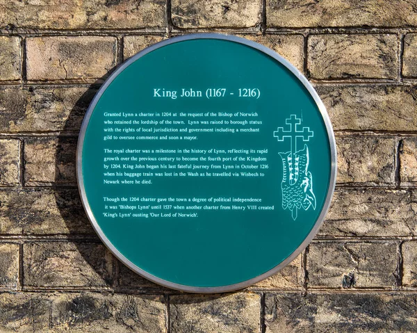 Norfolk April 7Th 2022 Plaque Located Old Gaol House Building — Stock Photo, Image