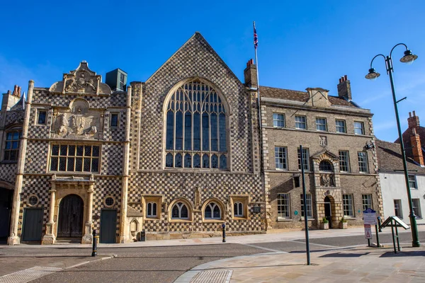 View Beautiful Kings Lynn Town Hall Old Gaol House Market — Zdjęcie stockowe