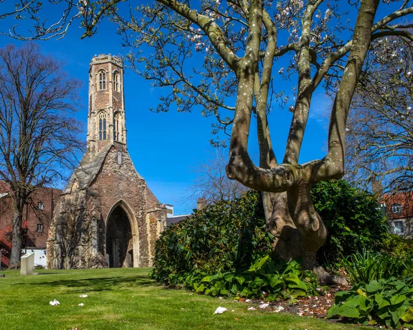 Beautiful Greyfriars Tower Located Tower Gardens Town Kings Lynn Norfolk — Fotografia de Stock