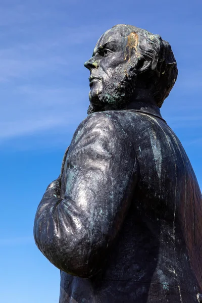Statua Henry Ego Stylemana Strange Nadmorskim Mieście Hunstanton Norfolk Wielka — Zdjęcie stockowe