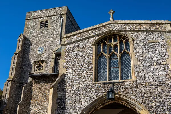 Allerheiligen Kirche Hübschen Dorf Thornham Norfolk Großbritannien — Stockfoto