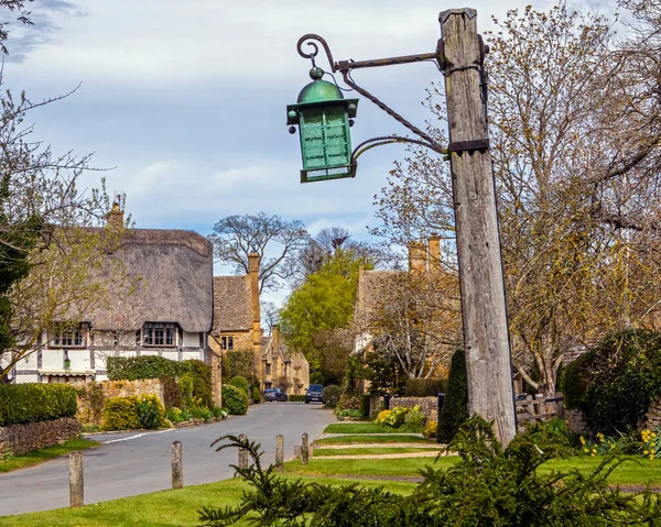 Scene Beautiful Village Stanton Cotswolds Gloucestershire — Stock Photo, Image