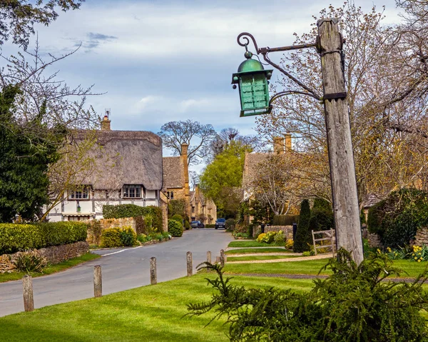Scene Beautiful Village Stanton Cotswolds Gloucestershire — Stok fotoğraf