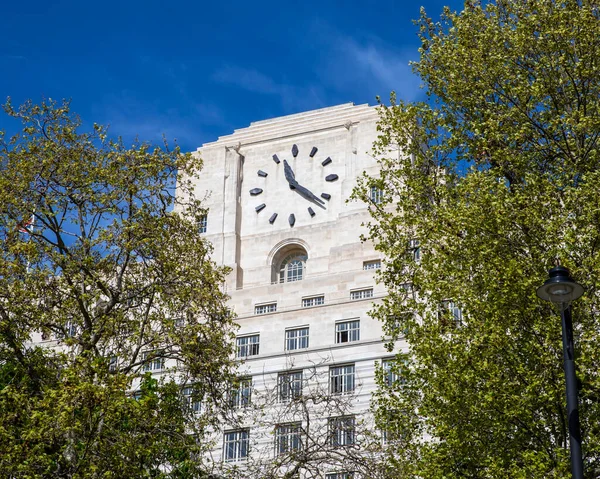 View Art Deco Architecture Shell Mex House Central London Clock —  Fotos de Stock