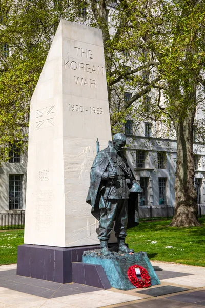 Londra Ngiltere Nisan 2022 Londra Nın Merkezinde Kore Savaşı Anıtı — Stok fotoğraf