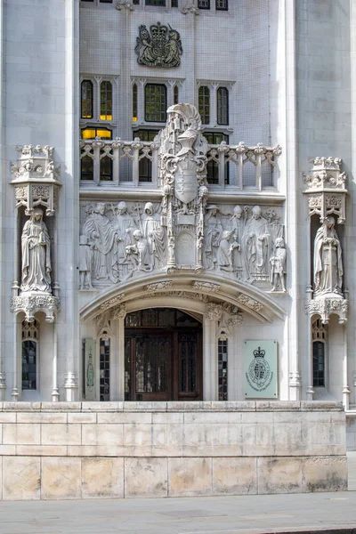 London April 20Th 2022 Exterior Supreme Court Viewed Parliament Square — Zdjęcie stockowe