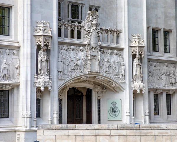 Londres Royaume Uni Avril 2022 Extérieur Cour Suprême Vue Parliament — Photo