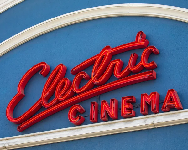 London Storbritannien Maj 2022 Skylt Utsidan Electric Cinema Belägen Portobello — Stockfoto