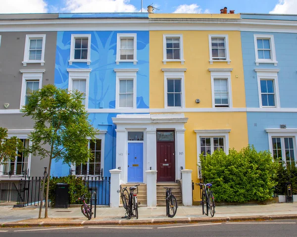 London Großbritannien Mai 2022 Schöne Häuserfassaden Londoner Stadtteil Notting Hill — Stockfoto