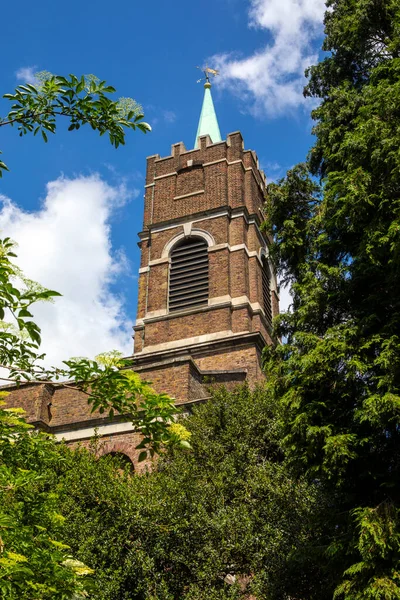 Башня Святого Иоанна Хэмпстеде Богатом Районе Хэмпстеда Лондоне Великобритания — стоковое фото