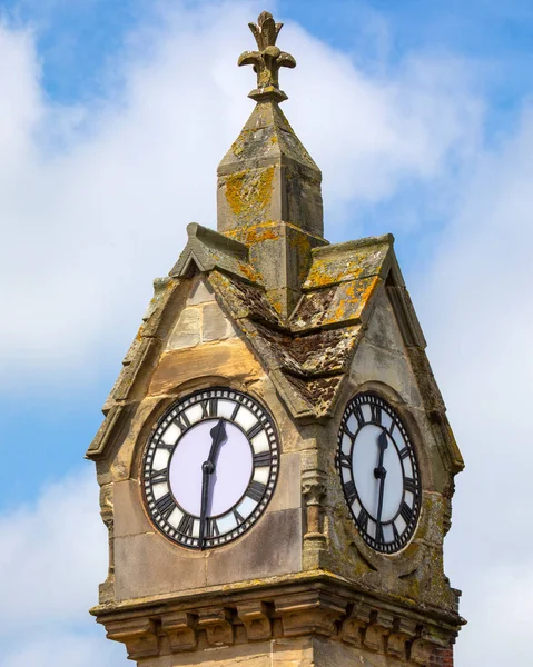 Close Clock Tower Town Clock Pretty Market Town Thirsk North — Photo