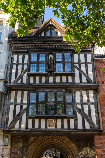 Londres Reino Unido Junho 2022 Bartholomews Gatehouse Raro Sobrevivente Tudor — Fotografia de Stock