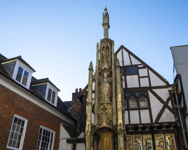 Winchester November 28Th 2021 View Historic Butter Cross Market Cross — Foto de Stock