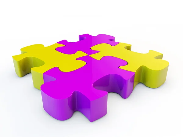 Puzzle colorata — Foto Stock
