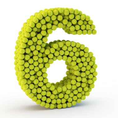 3D altıncı tenis topları yapılan