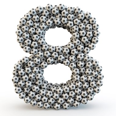 3D futbol topları yapılan sekiz numara