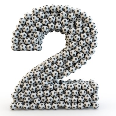 3D futbol topları yapılan iki numaralı