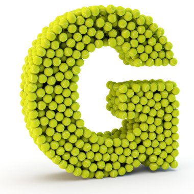 Tenis topları yapılan 3d harf g