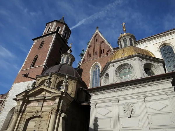 Koningshuis catedral, wawel in Krakau, Polen — Stockfoto