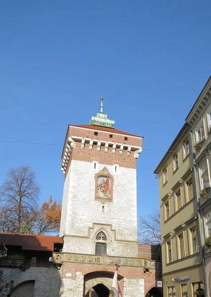 Gate of Saint Florian in Krakow — Stock Photo, Image