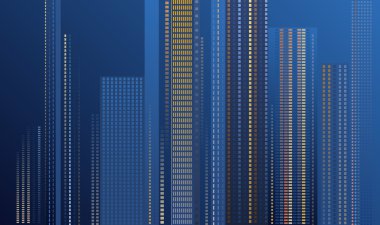 Geceleri gökdelenler