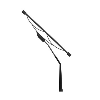 Araba sileceği. Siyah makine pencere temizleyici