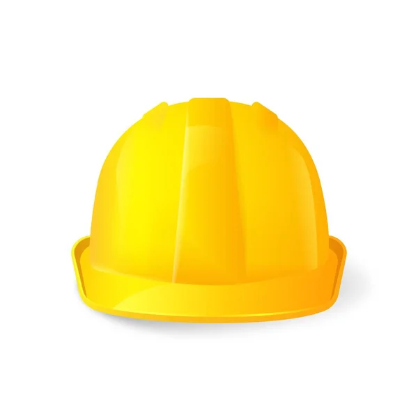 Helm pengaman kuning - Stok Vektor