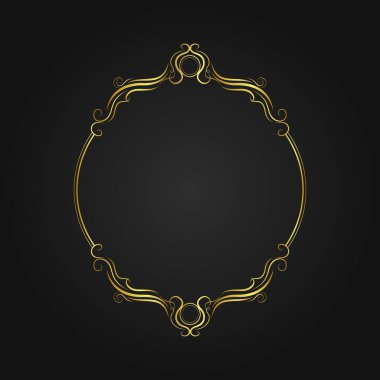 Özet altın çerçeve