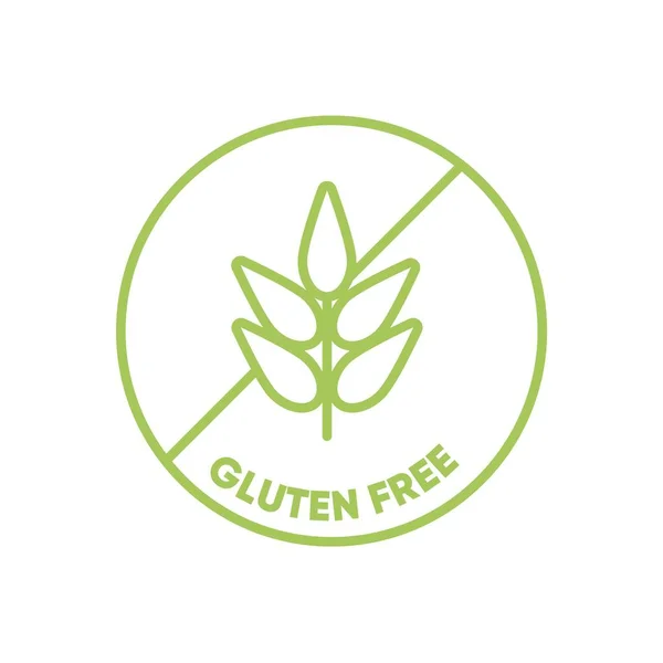 Gluten free food icon — Vector de stock