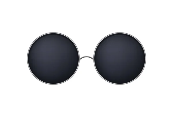 Round sunglasses. Stylish tinted glasses without temples — Vettoriale Stock