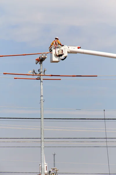 Linesman elettrico — Foto Stock