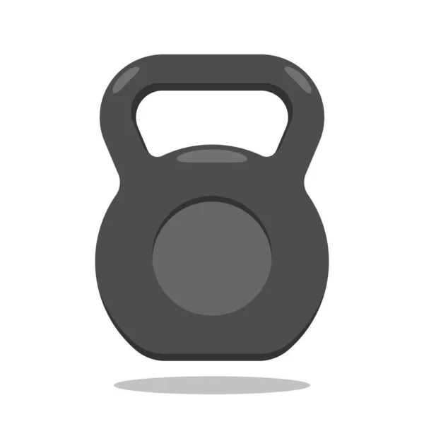 Kettlebell Icon Sport Fitness Symbol White Background Vector — 图库矢量图片