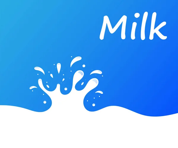 Milk Splash Abstract Background — Image vectorielle