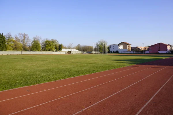 Arad Arad Romania December 2021 Stadium Running Track Athletics Stadium — Stockfoto