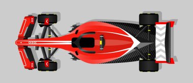 Yarış arabası yarışları bolid illüstrasyon vektörü