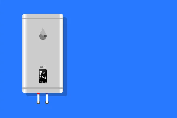 Electric Water Heater Comfortable Household Boiler — стоковый вектор