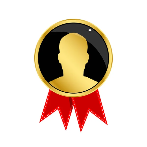 Employee Month Badge Golden Label —  Vetores de Stock