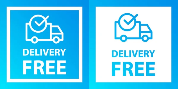 Free Delivery Service Free Shipping Order Icon — Vetor de Stock