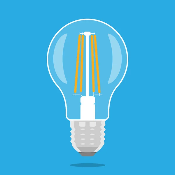 Icône Ampoule Éclairage Lampe Électrique Électricité Briller — Image vectorielle