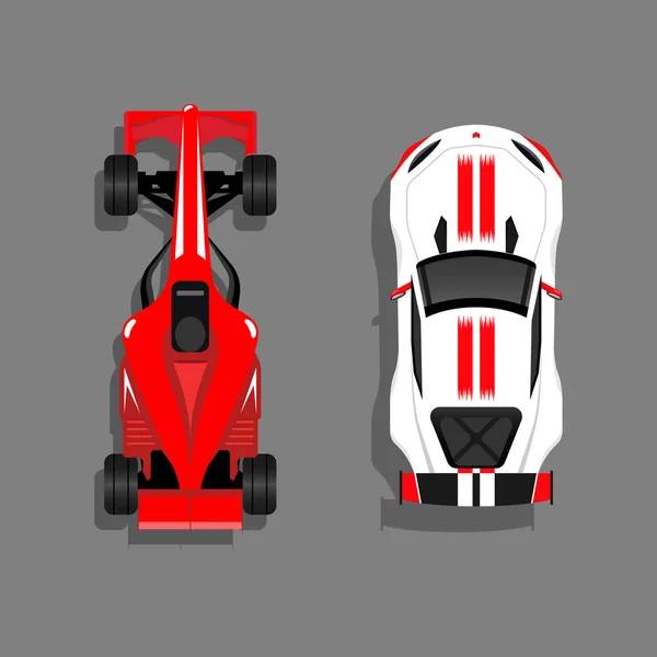 Racing Sport Car Top View — Image vectorielle
