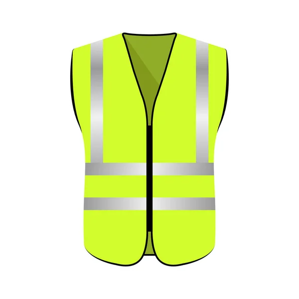 Reflective Vest Safety Jacket Illustration — Vettoriale Stock